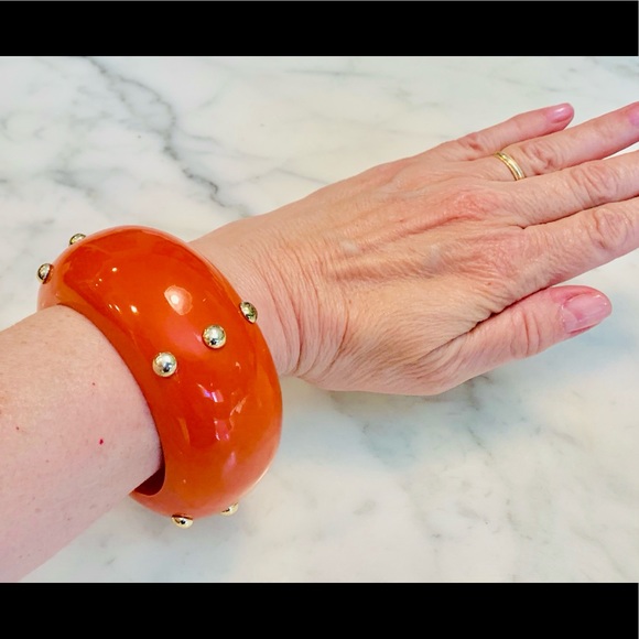Kenneth Jay Lane orange bracelet - Picture 1 of 3